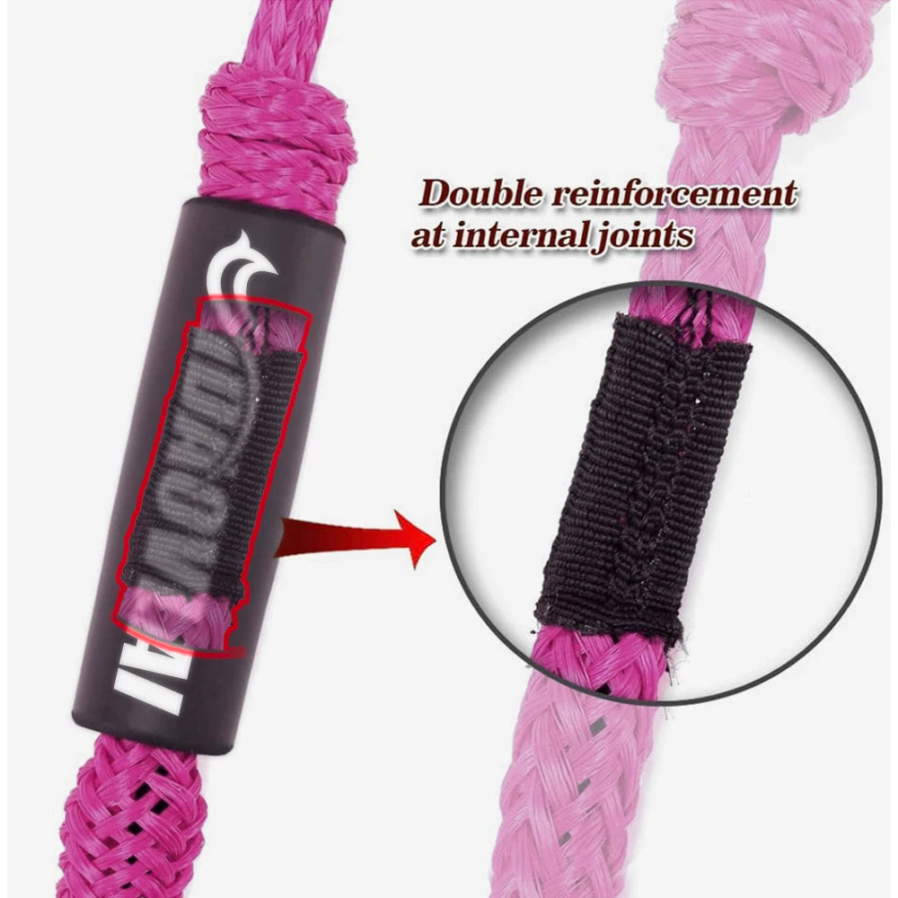 2Pcs 7ft High Quality Bungee Dock Line with Stainless Steel Hook & 2200lb Break Strength for Boat Motor Jet Ski