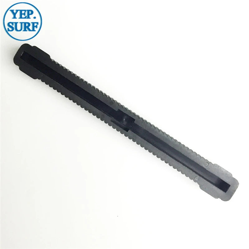 Surf Longboard Fin Box, Black, White, 10 "Length, Long Fins