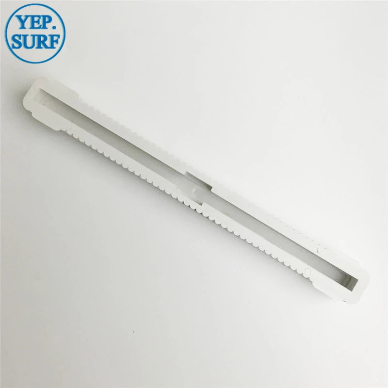 Surf Longboard Fin Box, Black, White, 10 "Length, Long Fins