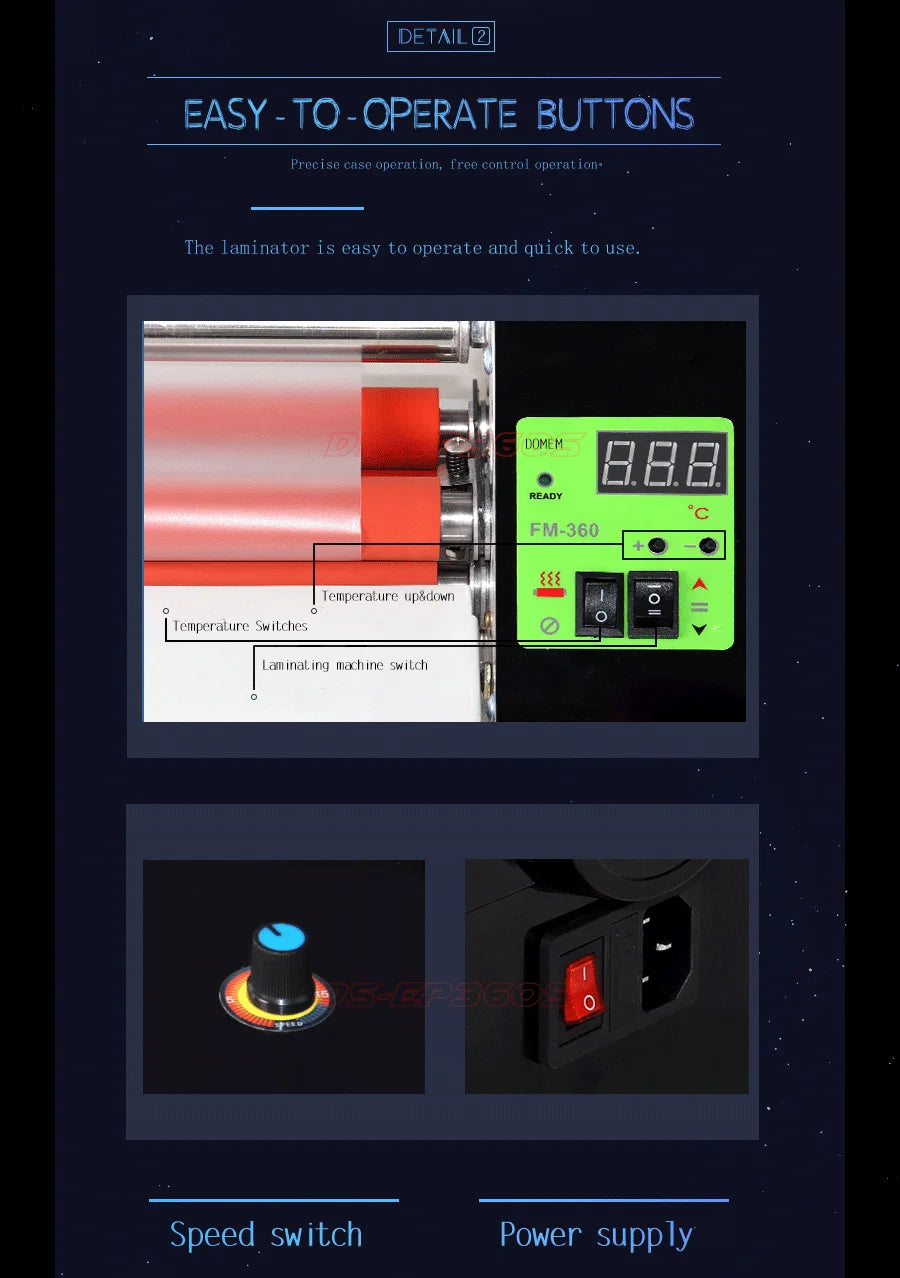 DOMSEM Uv Dtf Film Sticker Roll to Roll Cold 30cm Laminating Machine A3 Size Format Full Automatic Laminator