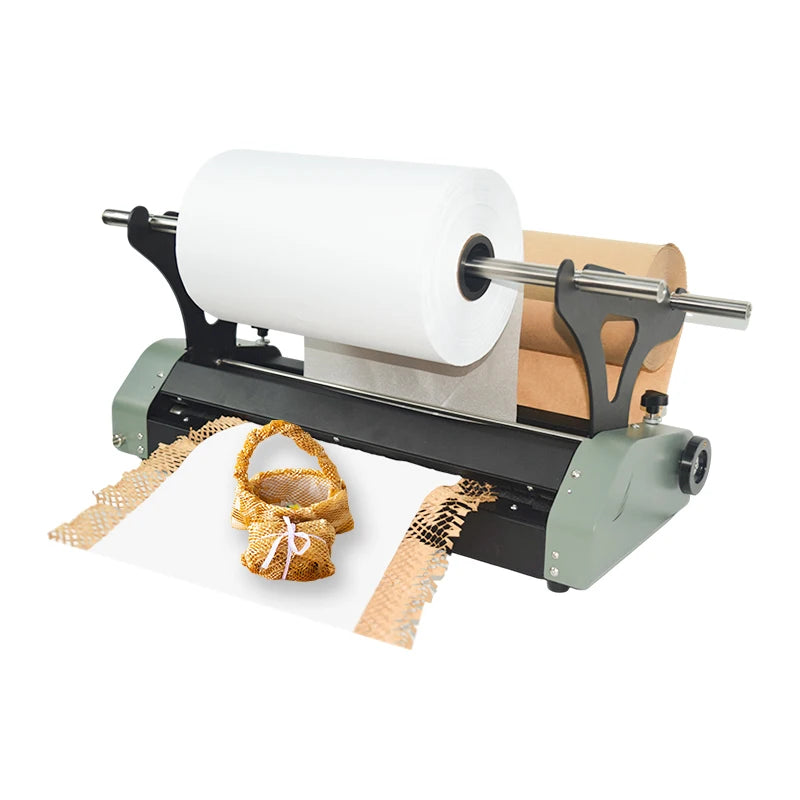 Transport Protection Speed 40 CM/S Dispenser Kraft Wrapping Cushion Packaging Roll Cutting Honeycomb Paper Machine