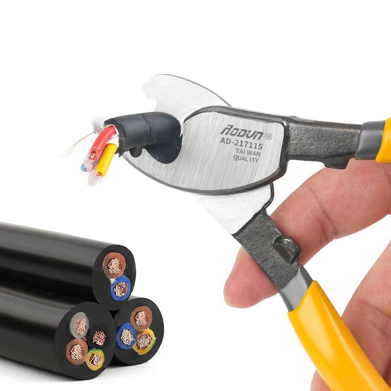 Electrician Professional Pliers Insulated Cable Cutter Shock Wire Stripper Tool Pliers Cable Scissors Hand Tools