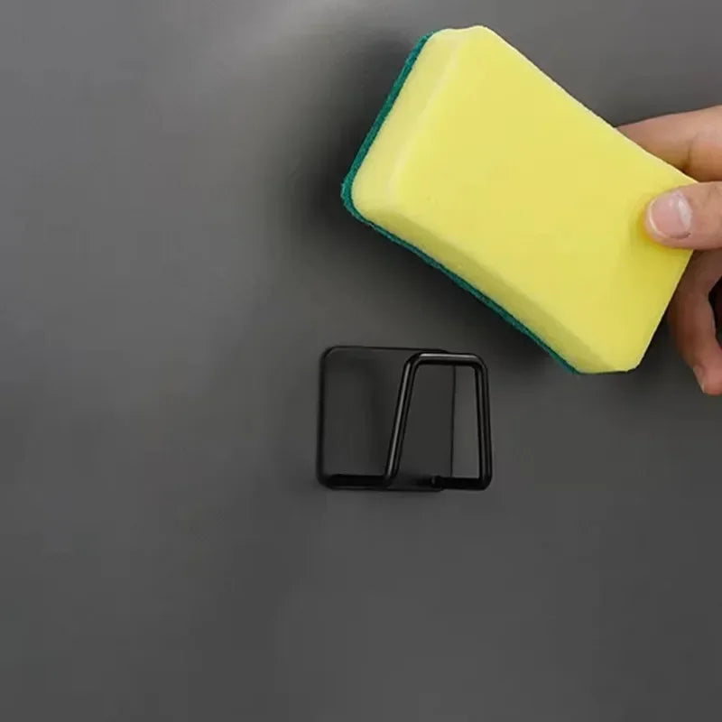 Kitchen Sink Drain Basket, Drain Cleaning Brush, Sponge Holder, Wall Hooks, Home Organizer, Stainless Steel