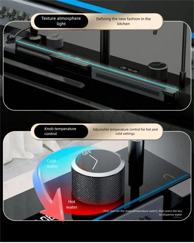 304 Stainless Steel Kitchen Sink Multifunctional Water Catalyst Purify Ingredients 100x50 Large Double Slot Wash Vegetable Basin