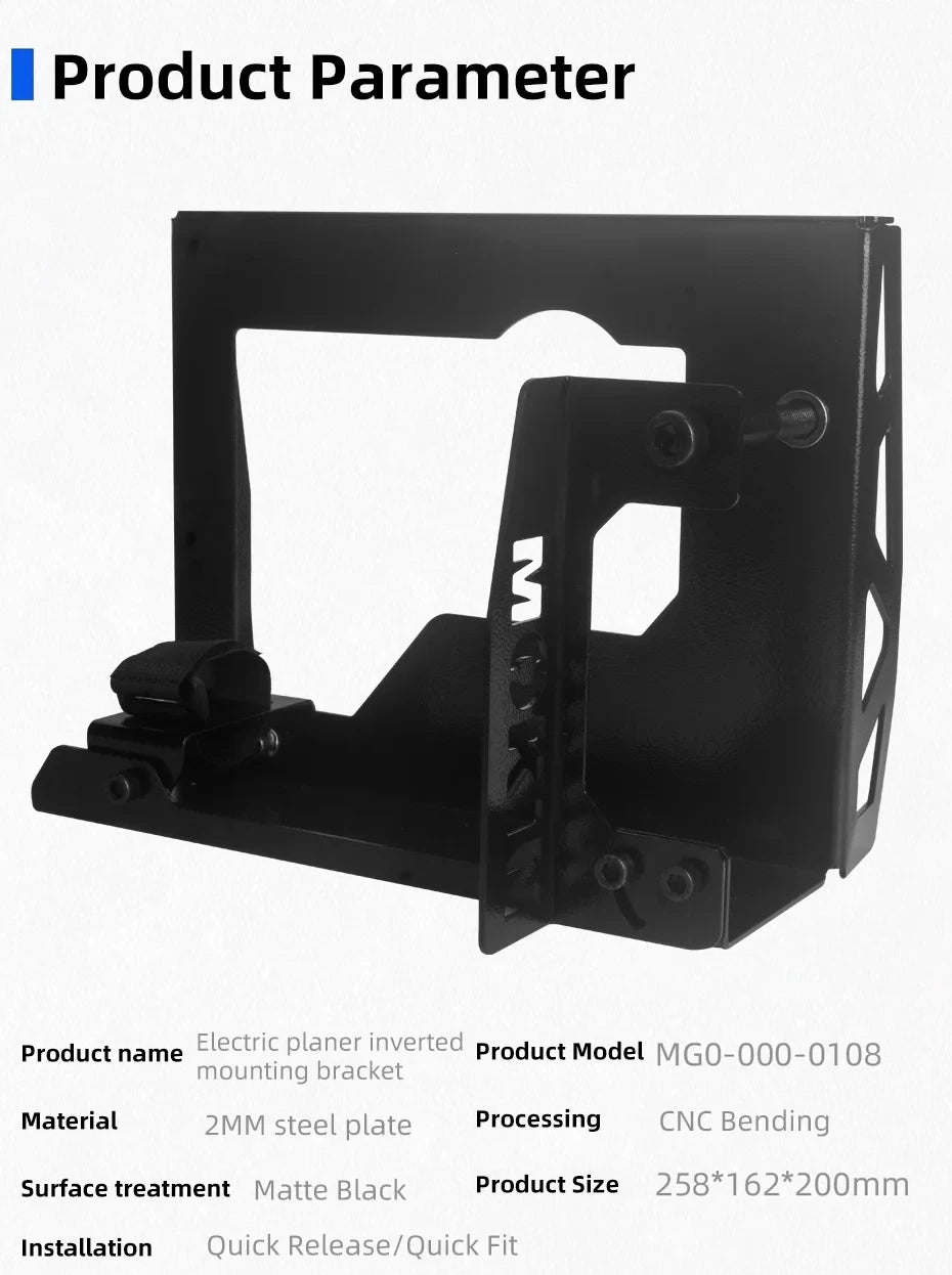 Electric Planer Inverted Stand Woodworking Planer Stand DIY Woodworking Tools Household Flip Mounting Tool