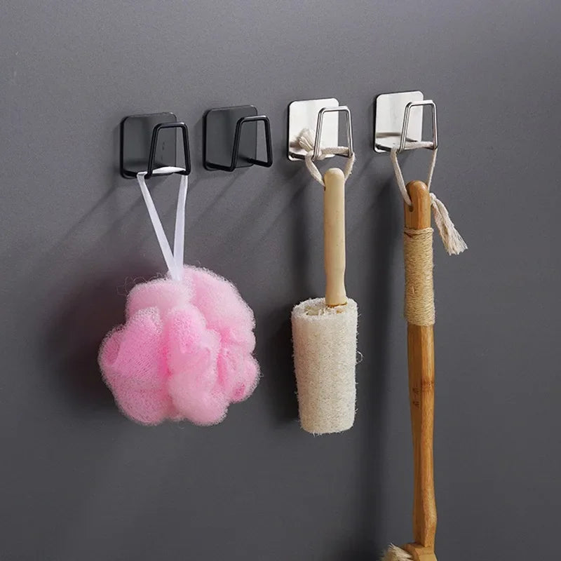 Kitchen Sink Drain Basket, Drain Cleaning Brush, Sponge Holder, Wall Hooks, Home Organizer, Stainless Steel