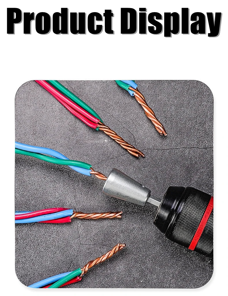 Wire Twisting Tools Handle Electrician Quickly Twister Twister Wire For Power Drill Drivers Twister Twisted Twist Cable Device