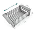 Kitchen Sink Drain Rack Dish Drain Rack Kitchen Basket Folding Drain Rack Stainless Steel Kitchen Sink Kitchen Washing Dishes