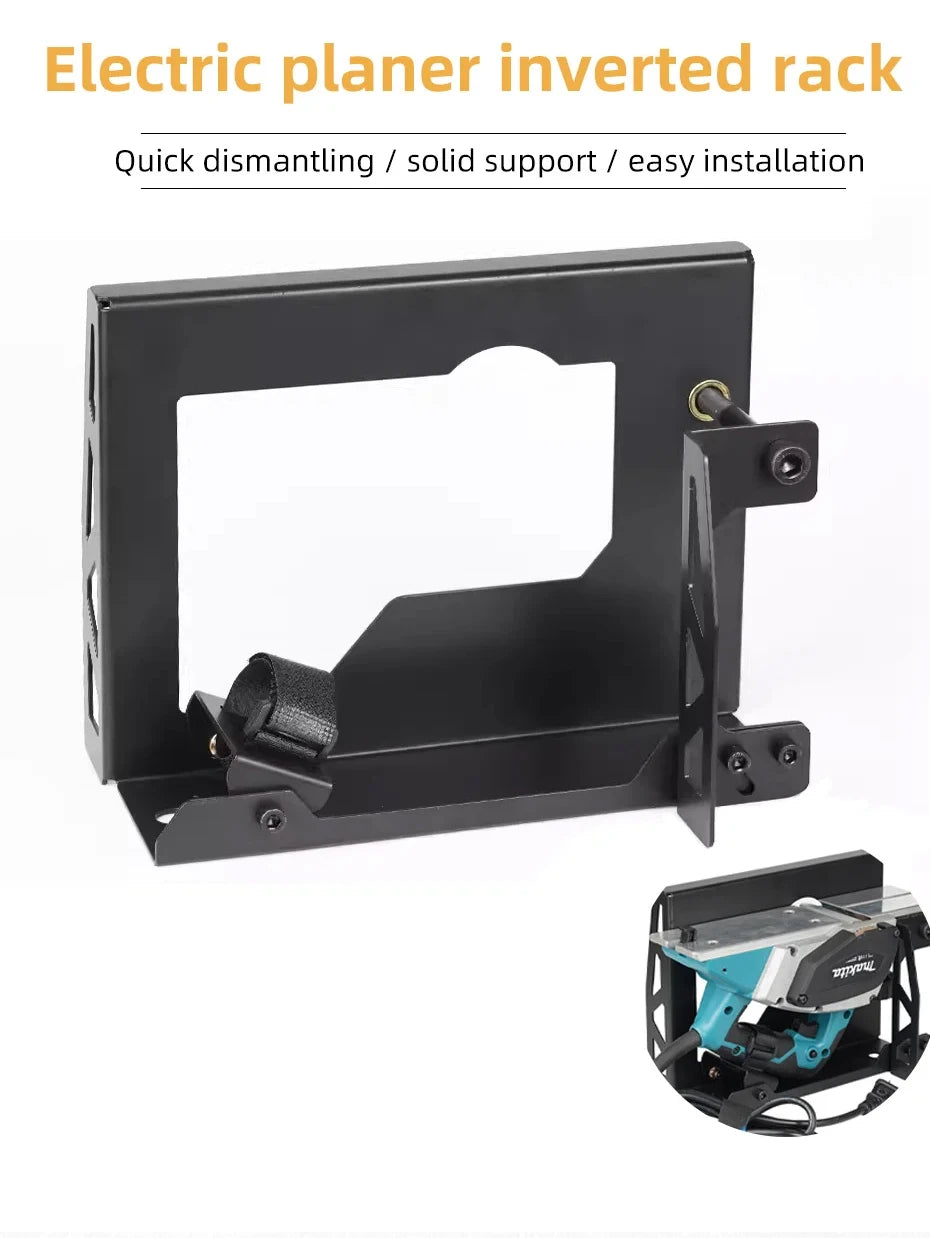 Electric Planer Inverted Stand Woodworking Planer Stand DIY Woodworking Tools Household Flip Mounting Tool
