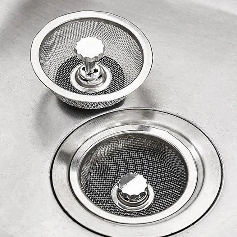 Kitchen Sink Filter Stainless Steel Sink Sewer Mesh Strainers Kitchen Tools Bathroom Floor Drains Hair Catcher Waste Plug Filter