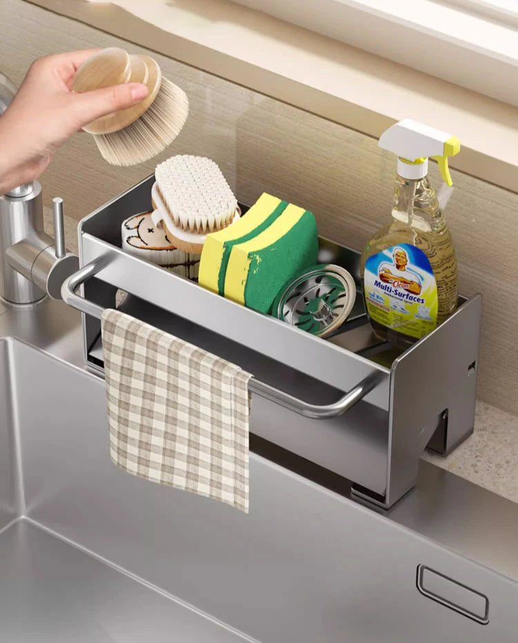 Kitchen Sink Stand Sponge Holder Dish Drainer Organizers Storage Accessories Shelf Storage Organizer Dish Drying Rack Gadgets