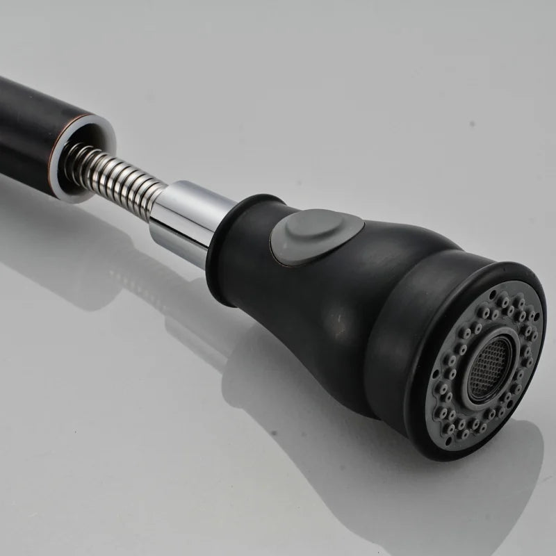 Kitchen Sink Faucet Matte Black Series for Sink Vessel Stainless Steel Hot and Cold Water Mixer Faucet