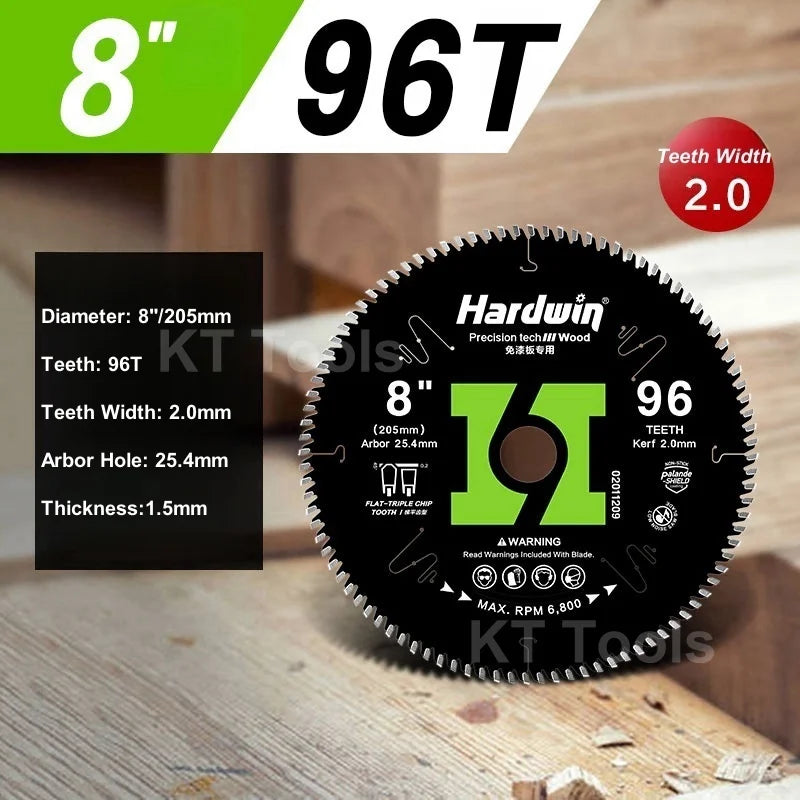 110/125/180/205/230mm Circular Saw Blade 2.0mm Teeth Kerf 40-96 Teeth Woodworking Cutting Saw Blades Disc for Cutting Wood Tools