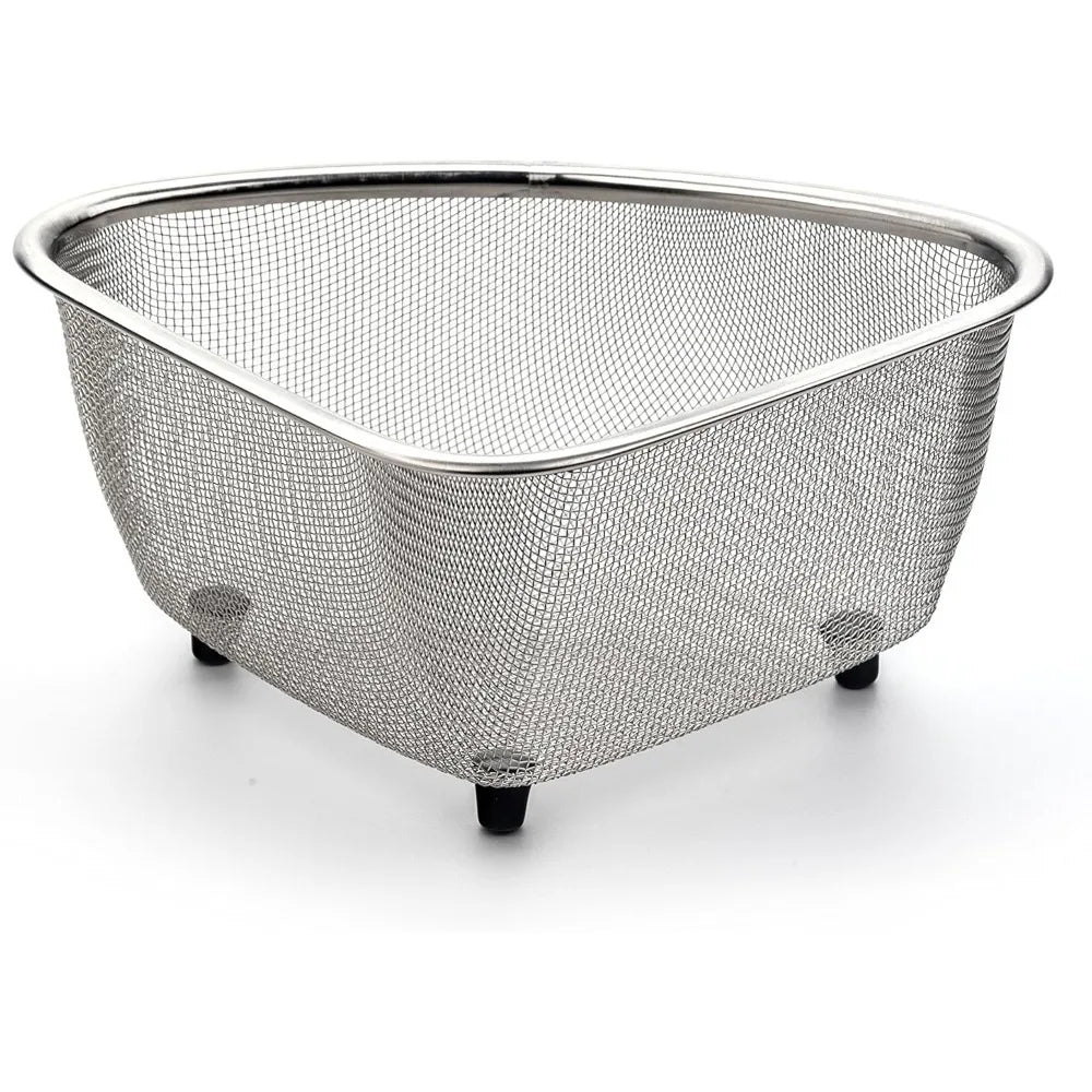 Kitchen Sink Stainless Steel Strainer Basket for Collecting Food Scraps Dishwasher Safe Kitchen Tool for Draining and Rinsing