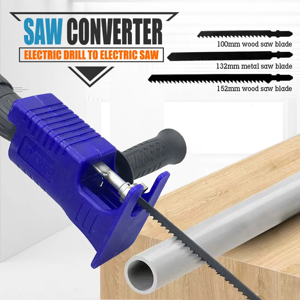 Electric Drill Modified To Electric Saws Reciprocating Saw Adapter Accessory Electric Saws Drill to Jig Saws Wood Cutting Tools