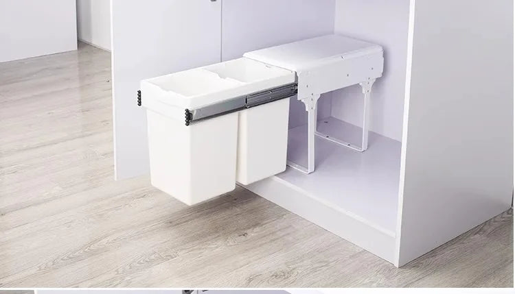 Kitchen Sink Trash Can Large Kitchen Cabinet Recycle Bin Food Waste Litter Bins Dustbin Recycling Trash Sorting Home Appliance