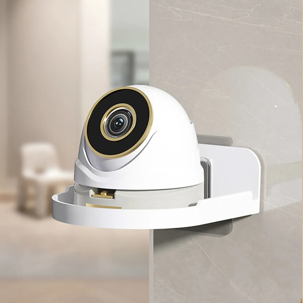 1/2PCS Wall Mounted Camera Bracket Adhesive, No Drilling, Household Indoor Storage, Fixed Monitoring Rack, Tray, Item Storage