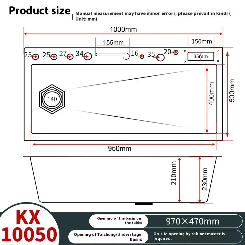 Stainless Steel Waterfall Kitchen Sink Digital Display Large Single Slot Dishwashing Sinks Overseas Warehouse Shipping