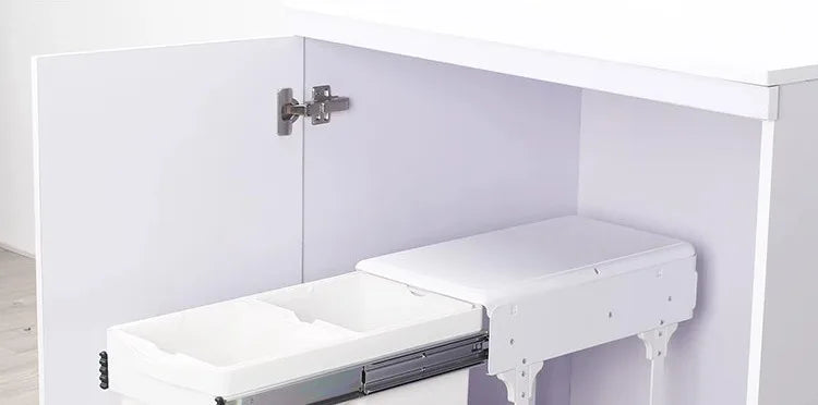 Kitchen Sink Trash Can Large Kitchen Cabinet Recycle Bin Food Waste Litter Bins Dustbin Recycling Trash Sorting Home Appliance