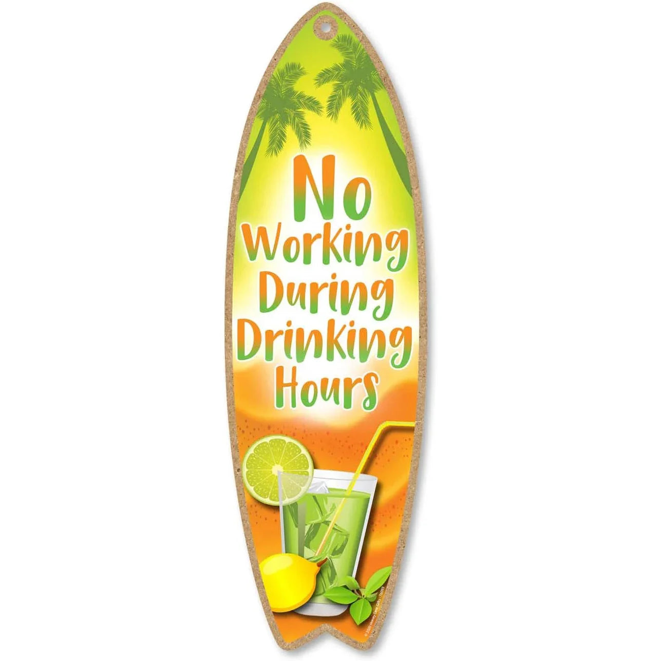 Surfboard Wooden Hanging Sign Ocean Decor Summer Decor Outdoor Decor Summer Theme Wall Decor Beach Signs for Home Cafe Bar Decor