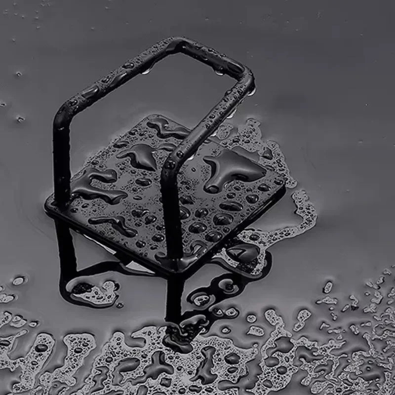 Kitchen Sink Drain Basket, Drain Cleaning Brush, Sponge Holder, Wall Hooks, Home Organizer, Stainless Steel