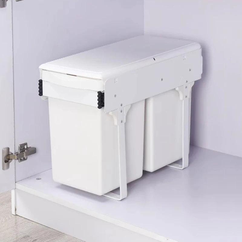 Kitchen Sink Trash Can Large Kitchen Cabinet Recycle Bin Food Waste Litter Bins Dustbin Recycling Trash Sorting Home Appliance