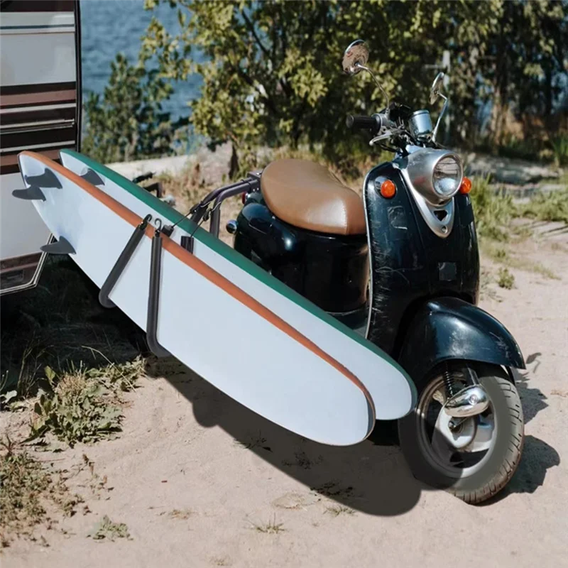 Surfboard Scooter Moped Motorcycle Surf Board Carrier Forsports Outdoors Mount Tosafely Carry Surfboard Onyour Moped