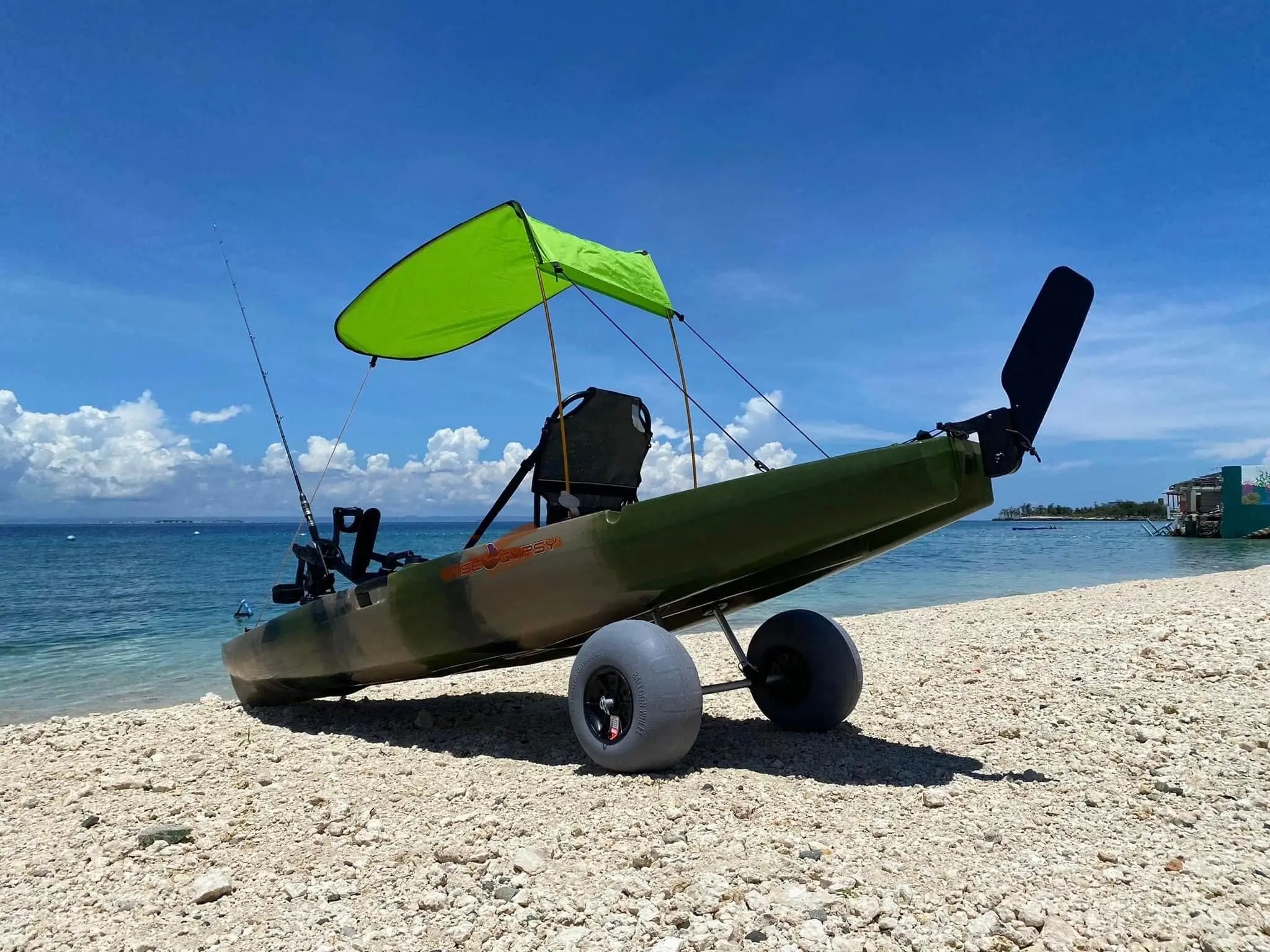 2025 Best 14FT Propeller Drive Fishing Kayak 550 LBS Modular Pedal Motor HDPE Tandem Experienced Surfing 2 Persons