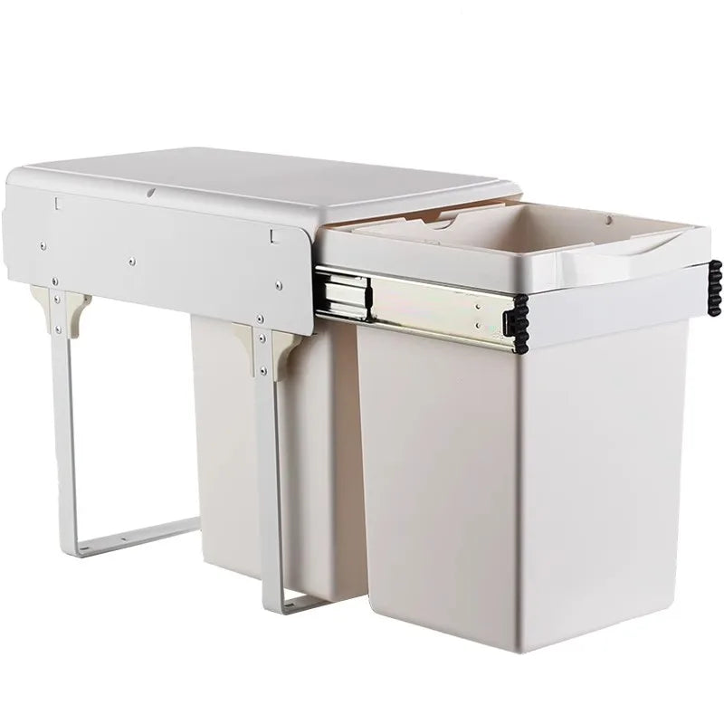 Kitchen Sink Trash Can Large Kitchen Cabinet Recycle Bin Food Waste Litter Bins Dustbin Recycling Trash Sorting Home Appliance