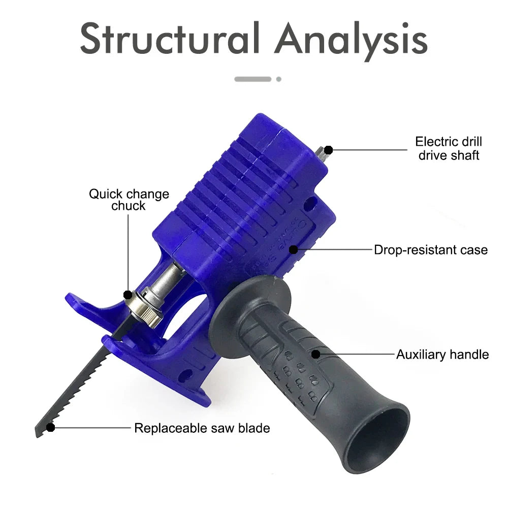 Electric Drill Modified To Electric Saws Reciprocating Saw Adapter Accessory Electric Saws Drill to Jig Saws Wood Cutting Tools