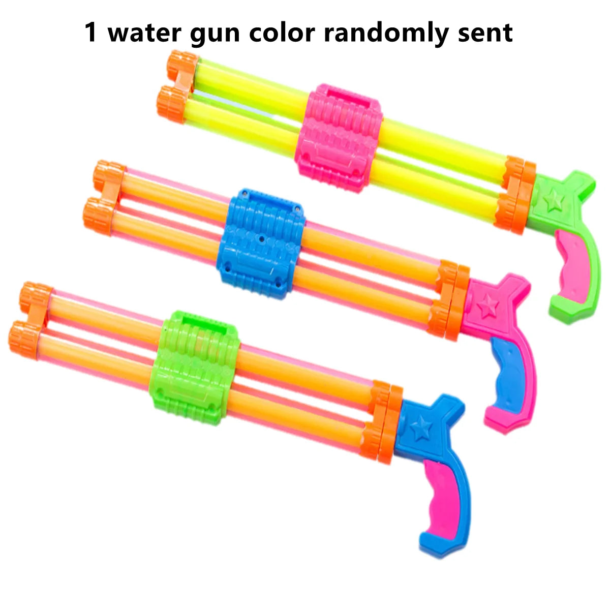 Water Guns for Kids Outdoor Fun Summer Pulling Type Water Swim Sprayer Toy Beach Double-Tube Water Outlet Water Shooter Toys