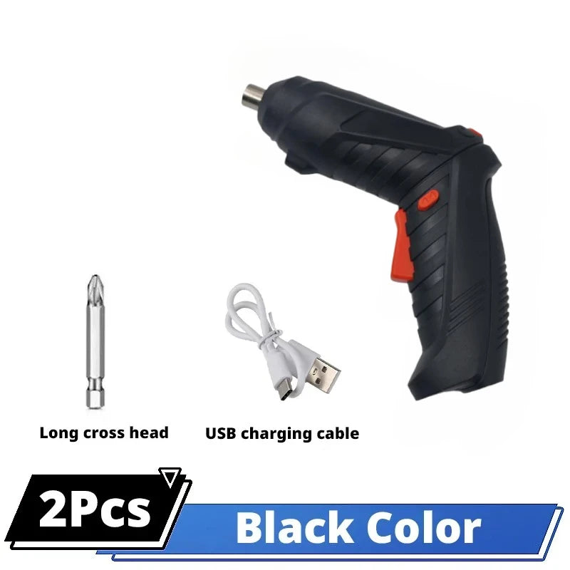 electric screw driver Mini Household Electric Drill Rotated Cordless Screwdriver  Power Tools Household Maintenance Repair