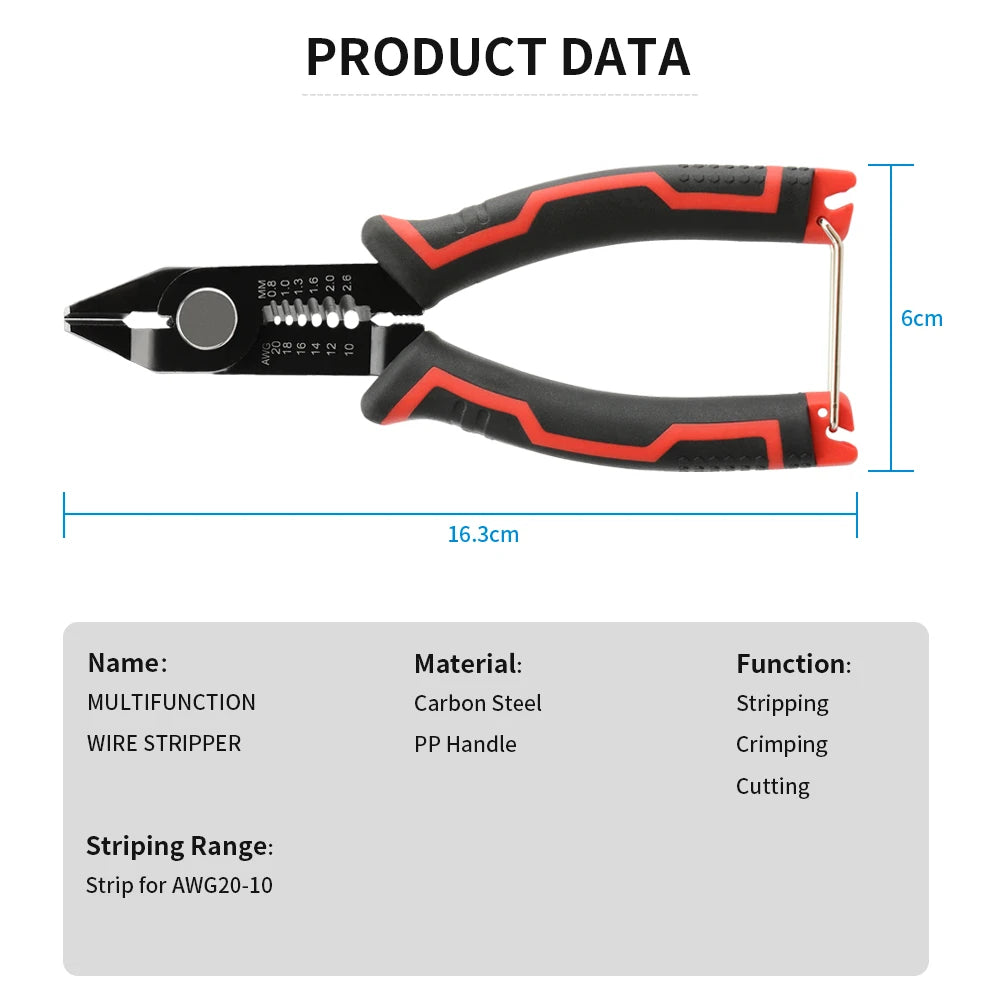 Wire Stripper Pliers Automatic Stripping Cutter Cable Wire Crimping Electrician Repair Tools Wire Stripper Tool hand tools