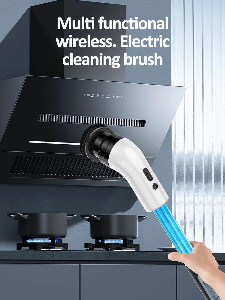 Electric Cleaning Brush Electric Spin Cleaning Scrubber Electric Cleaning Tools Parlour Kitchen Bathroom Cleaning Gadgets
