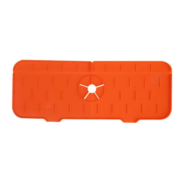 Kitchen Faucet Absorbent Mat Silicone Sink Splash Guard Water Draining Pad Countertop Protector Table Cushion Place Mat Bathroom