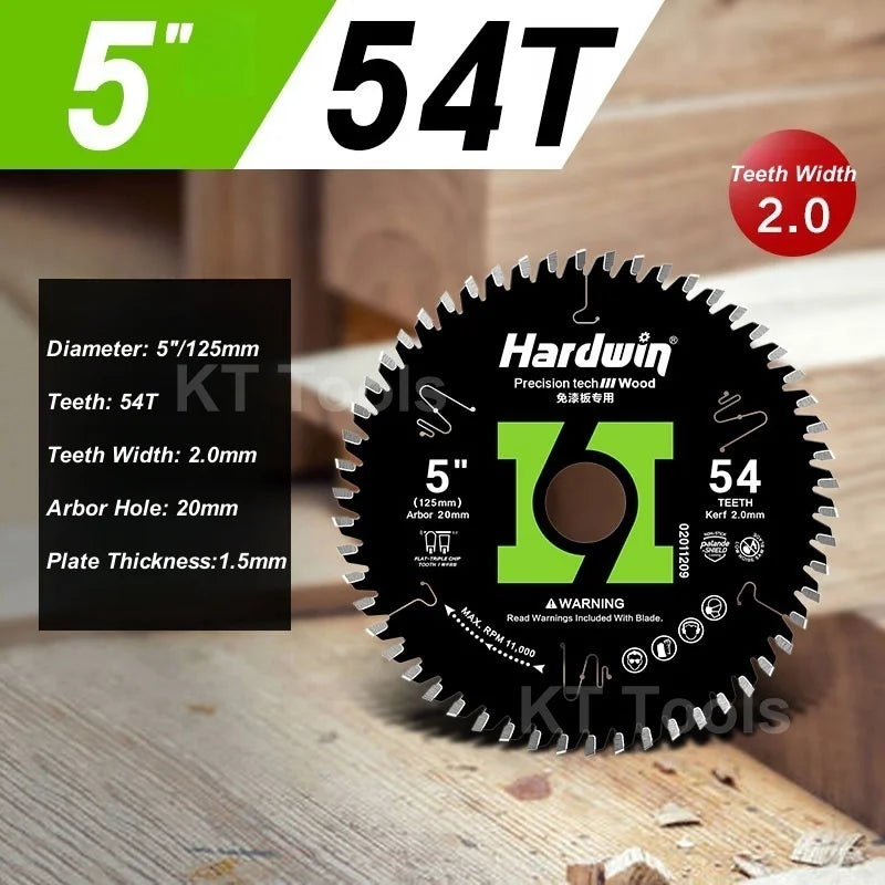 110/125/180/205/230mm Circular Saw Blade 2.0mm Teeth Kerf 40-96 Teeth Woodworking Cutting Saw Blades Disc for Cutting Wood Tools