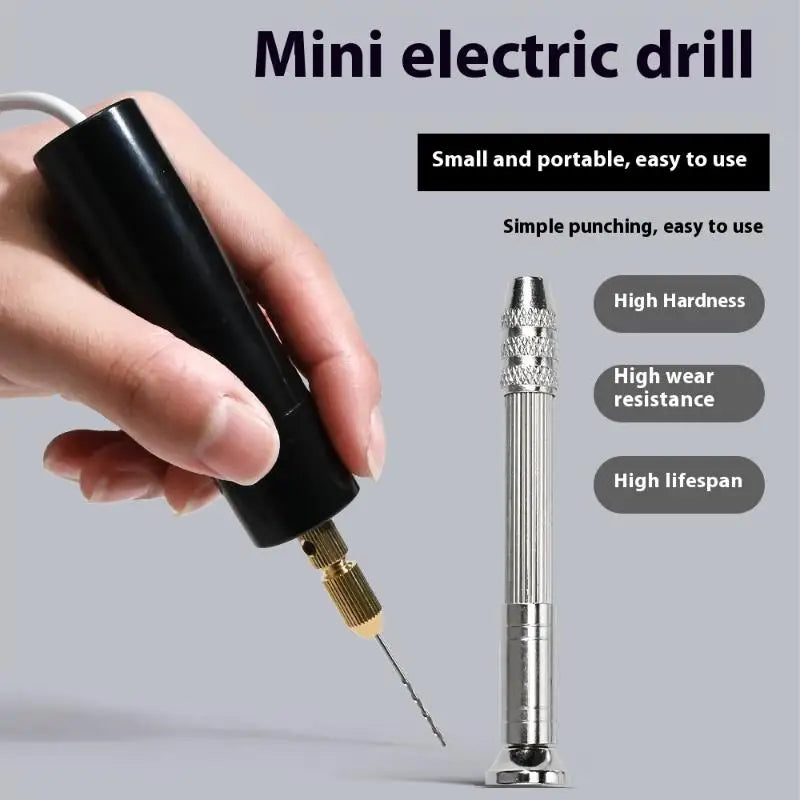 Handheld Mini Electric Drill DIY Electric USB Electric Drill Tools For Epoxy Resin Jewelry Making Wood Craft Engraving Pen Tool