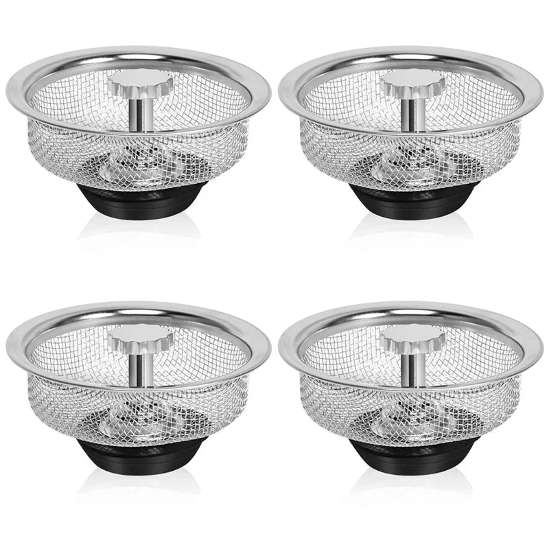 Kitchen Sink Filter Stainless Steel Sink Sewer Mesh Strainers Kitchen Tools Bathroom Floor Drains Hair Catcher Waste Plug Filter