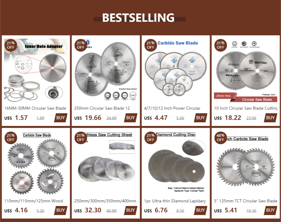 10" 250mm Circular Saw Blade For Wood/Aluminum Cutting General Purpose 40 60 80 100 120 Teeth