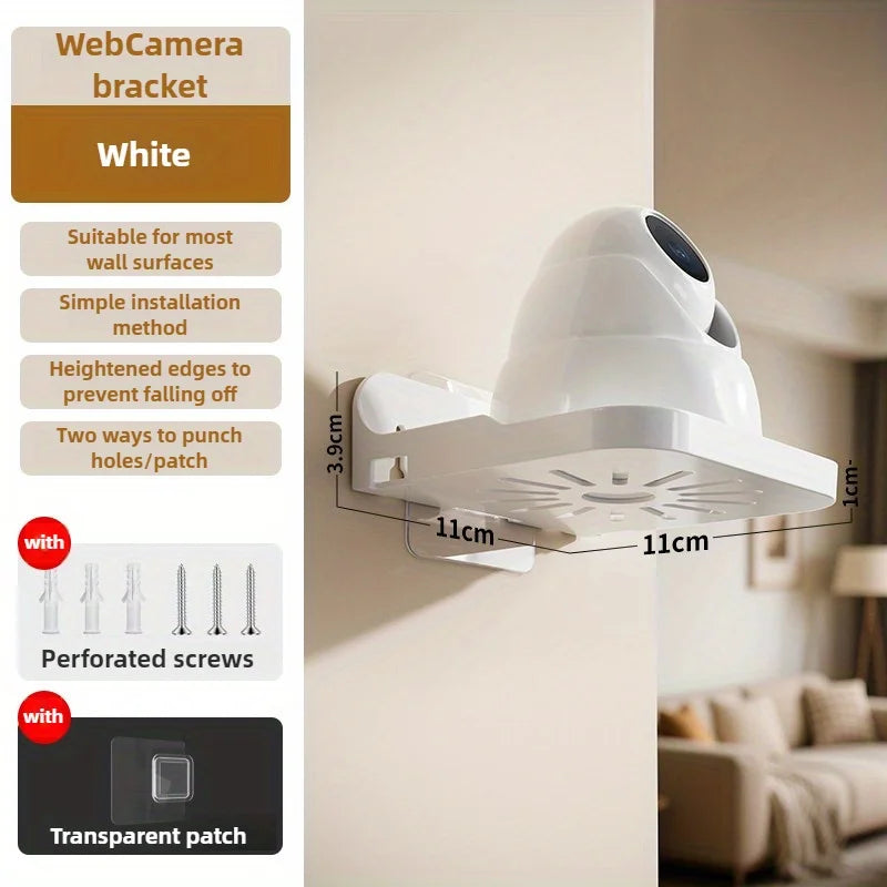 Universal Non-Drilling Wall Mount for CCTV Camera - Durable and Space-Saving Storage Holder