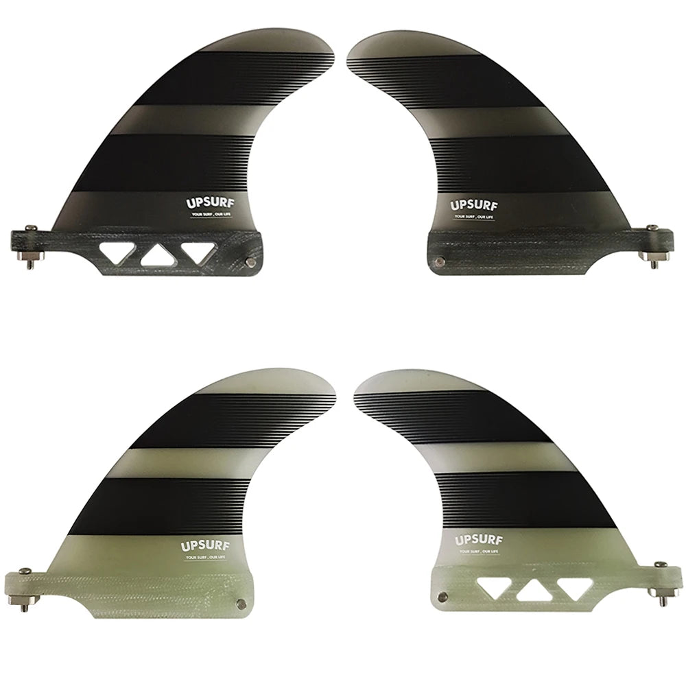 Surfboard 4.5inch Fin Center Surfing Fin For Longboard Single Gray/Clear Fin Quilha Paddle Board SUP Board Fin Small Central Fin