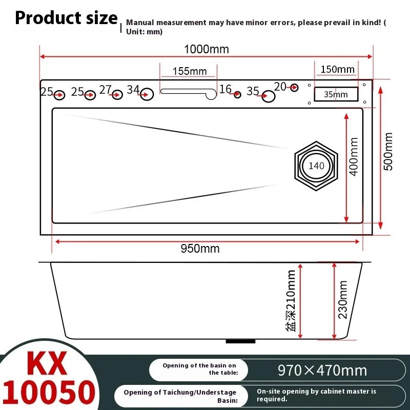 Stainless Steel Waterfall Kitchen Sink Extra Large Single Bowl Digital Display Multifunctional Dishwashing sinks