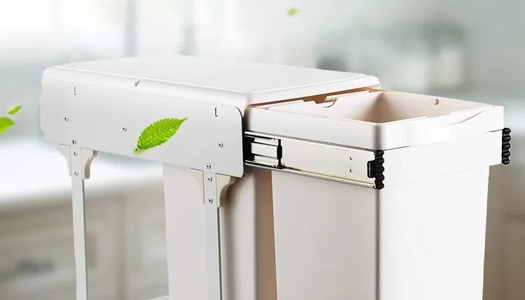 Kitchen Sink Trash Can Large Kitchen Cabinet Recycle Bin Food Waste Litter Bins Dustbin Recycling Trash Sorting Home Appliance