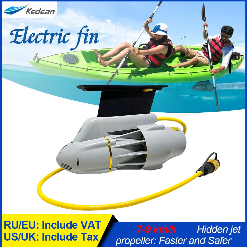 Kedean Underwater Thruster Motor for Kayak Boats Accessories, Electric Fins Propeller Stand Up Paddle SUP Surf Fishing Motor