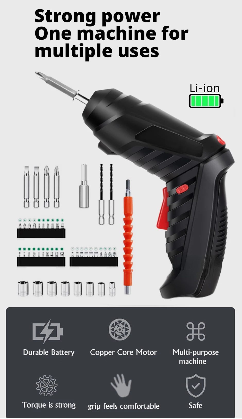 electric screw driver Mini Household Electric Drill Rotated Cordless Screwdriver  Power Tools Household Maintenance Repair