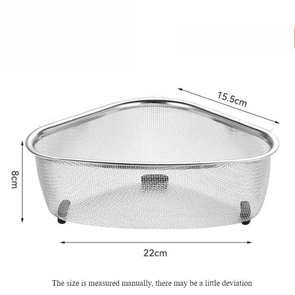 Kitchen Sink Stainless Steel Strainer Basket for Collecting Food Scraps Dishwasher Safe Kitchen Tool for Draining and Rinsing