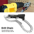 Electric Drill Automatic Chain Nail Adapter Self Tapping Screwdriver  Electric Screw Gun For Woodworking Power Tools Accessories