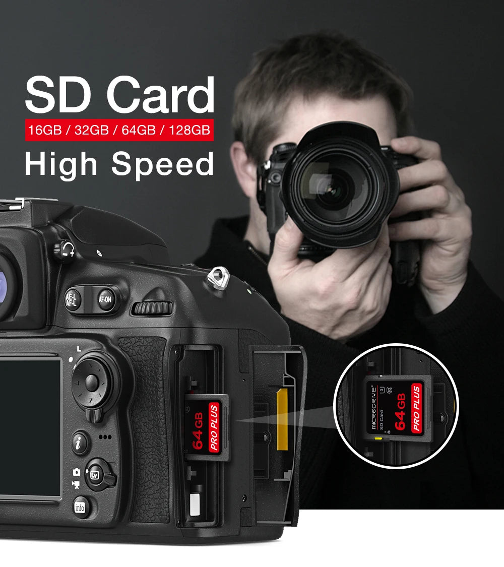 High speed Class 10 SD Card 16GB 32GB 64GB 128GB 256GB carte sd Memory Card Flash usb stick sdcards For Camera