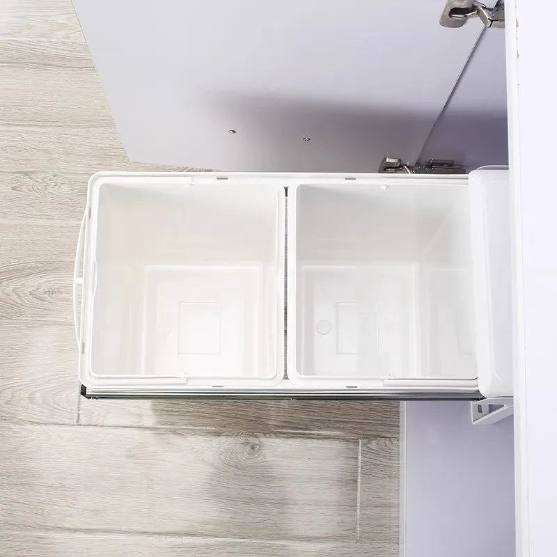 Kitchen Sink Trash Can Large Kitchen Cabinet Recycle Bin Food Waste Litter Bins Dustbin Recycling Trash Sorting Home Appliance