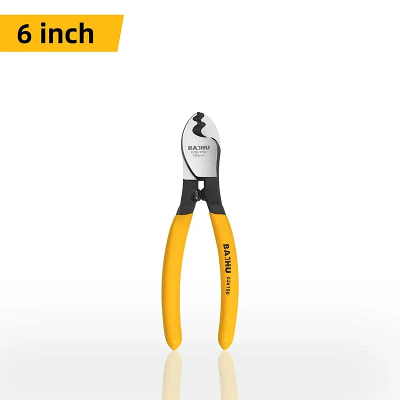 Electrician Professional Pliers Insulated Cable Cutter Shock Wire Stripper Tool Pliers Cable Scissors Hand Tools